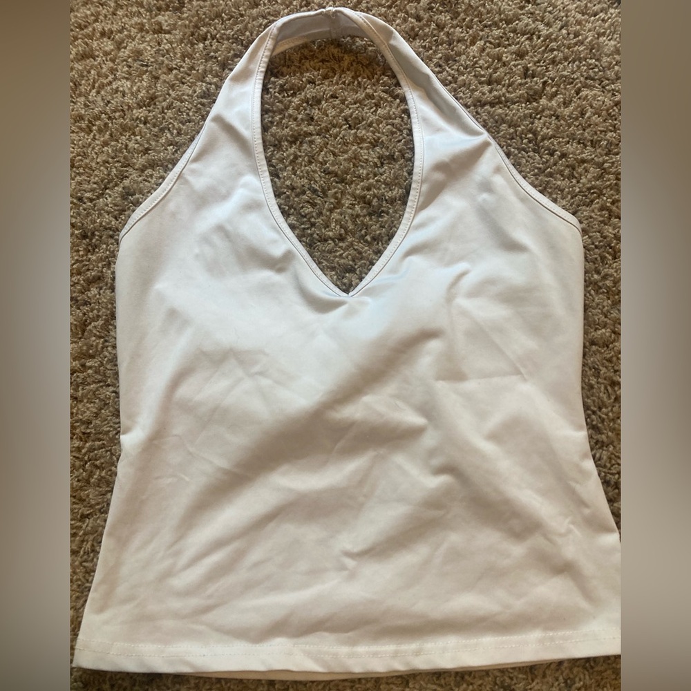 SHEIN White Halter Top